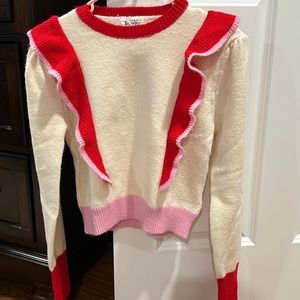 Red and pink sweater!